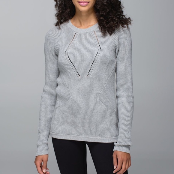 lululemon athletica Sweaters - Lululemon Heathered Gray "The Sweater The Better"